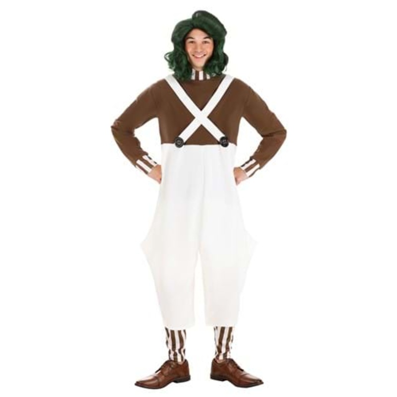 Willy Wonka Oompa Loompa Costume for Adults Medium