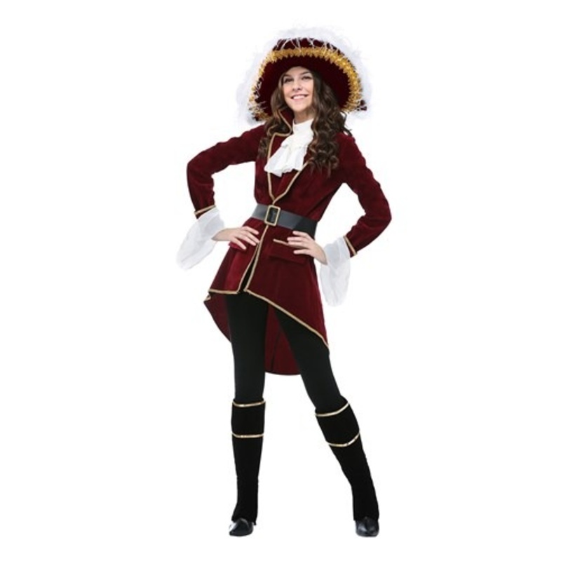 Women's Captain Hook Plus Size Costume 1X