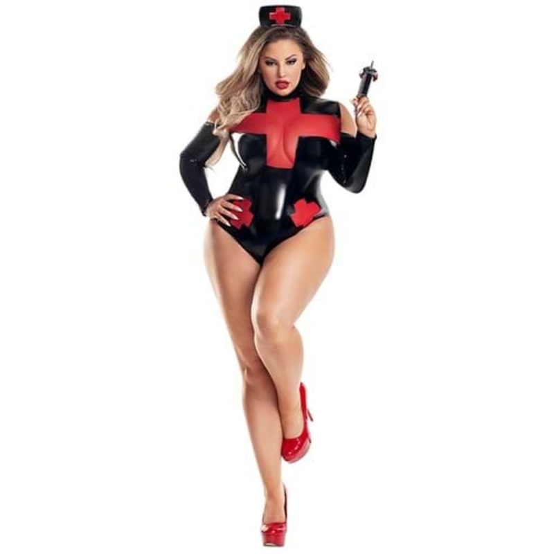 Women's Plus Size Pulse Nurse Costume 1X