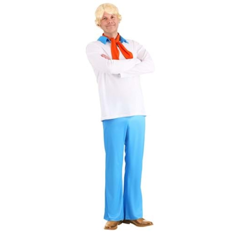 Classic Scooby Doo Fred Costume for Men Medium