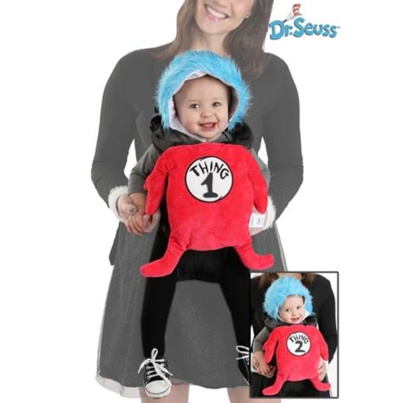Dr. Seuss Thing 1 & 2 Baby Carrier Costume Cover Standard