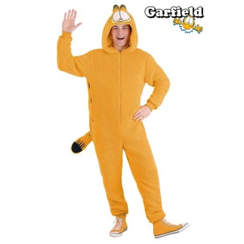 Garfield Costume Adult Onesie X-Small
