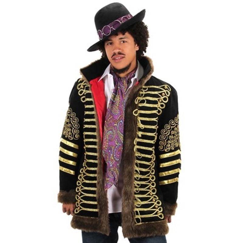 Men's Jimi Hendrix Deluxe Jacket Costume Small/Medium