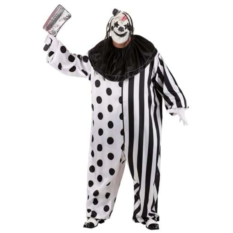 Men's Plus Size Killer Clown Costume Plus