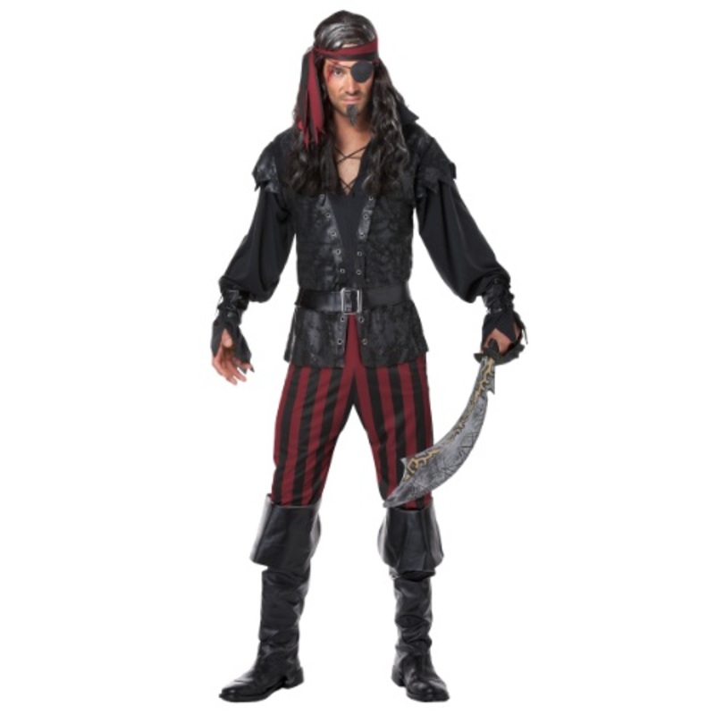 Men's Ruthless Rogue Pirate Costume Small