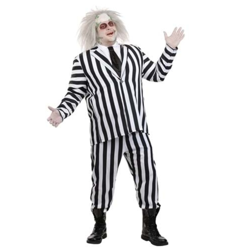 Plus Size Beetlejuice Men's Costume 2X