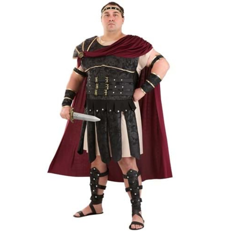 Plus Size Roman Gladiator Costume for Men Plus