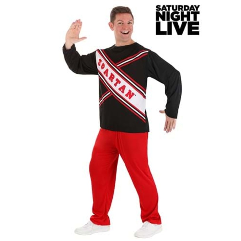 Saturday Night Live Spartan Male Cheerleader Costume for Men Small