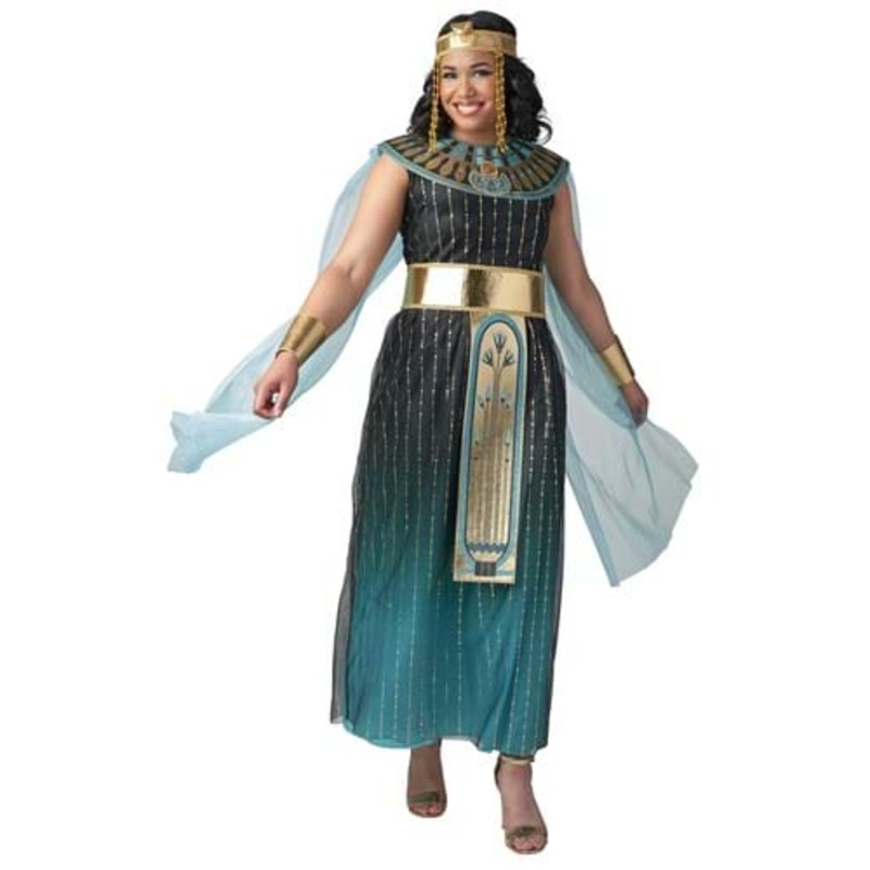 Teal Ombre Cleopatra Costume for Women Small