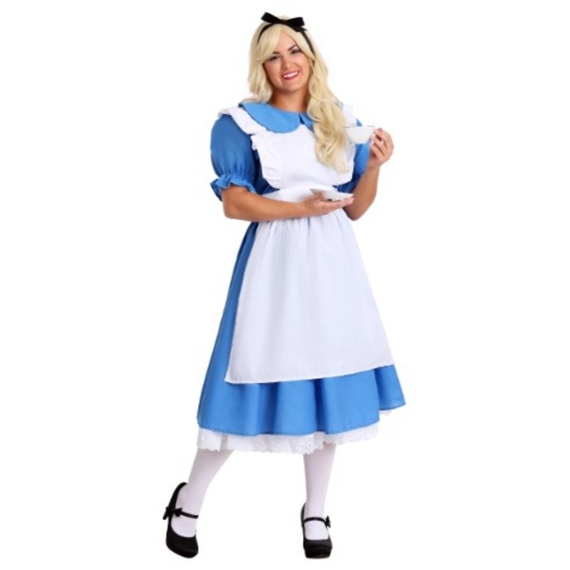 Women's Deluxe Plus Size Alice Costume Dress 1X