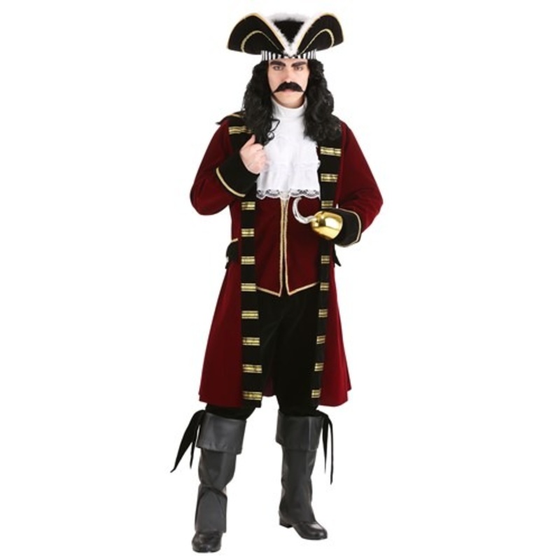 Deluxe Captain Hook Costume for Men X-Small