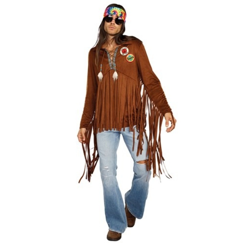 Hippie Dude Costume for Men Medium