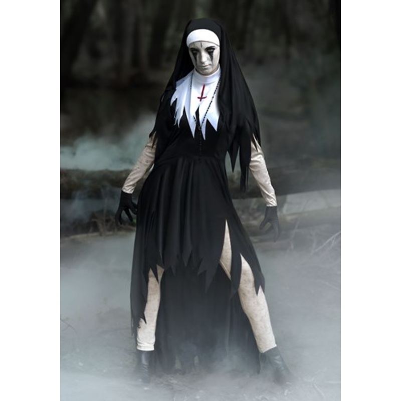 Plus Size Dreadful Nun Women's Costume 1X