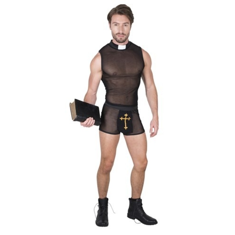 Sexy Priest Costume for Men Small