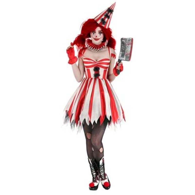 Sinister Circus Clown Costume for Women X-Small