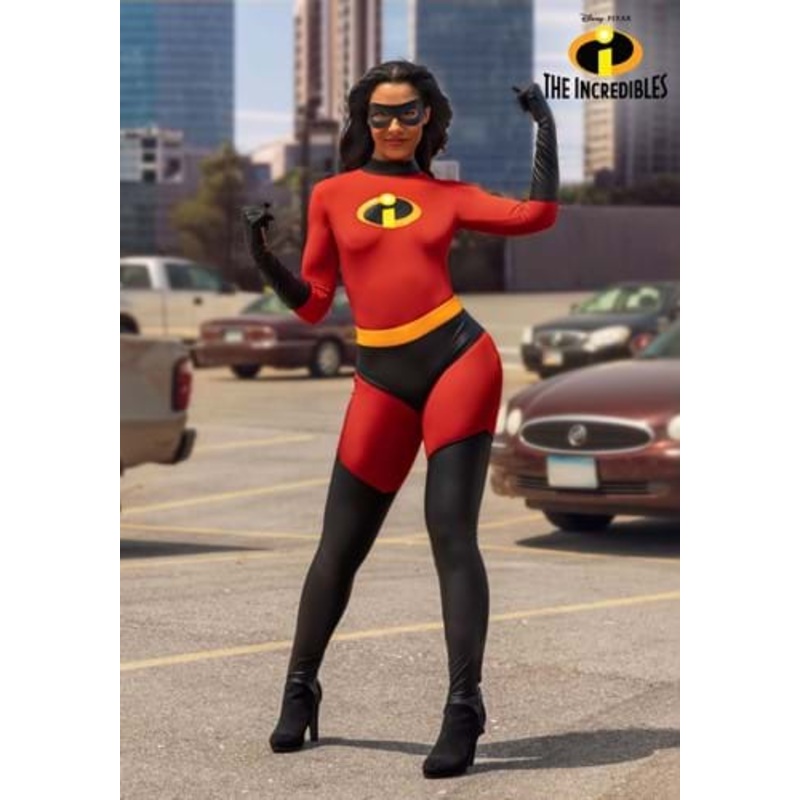 The Incredibles Deluxe Mrs. Incredible Costume for Women X-Small