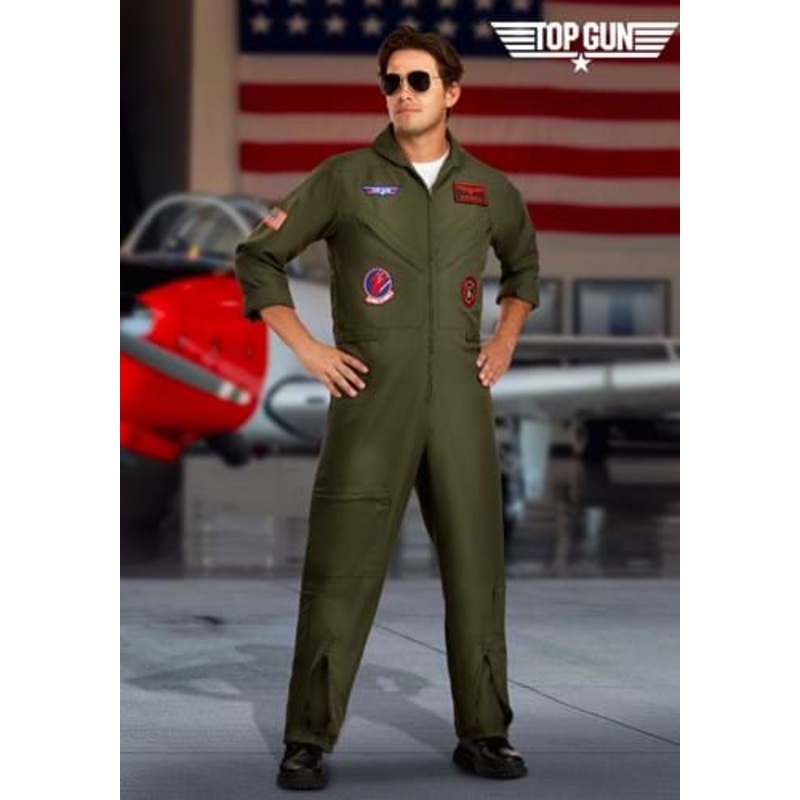 Top Gun Premium Flight Suit Costume for Men X-Small