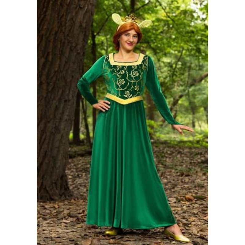 Women's Deluxe Shrek Fiona Costume Dress Small