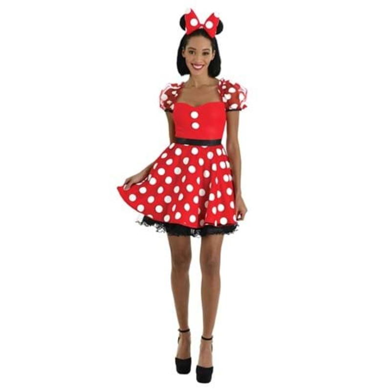 Women's Minnie Mouse Polka Dot Costume Small