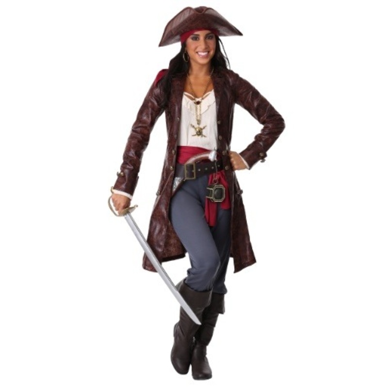 Women's Pretty Pirate Captain Costume Small