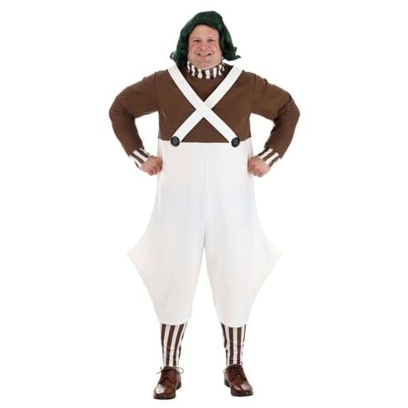 Adult Plus Size Willy Wonka Plus Size Oompa Loompa Costume 2X