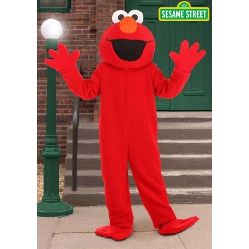 Adult Sesame Street Elmo Mascot Costume Small