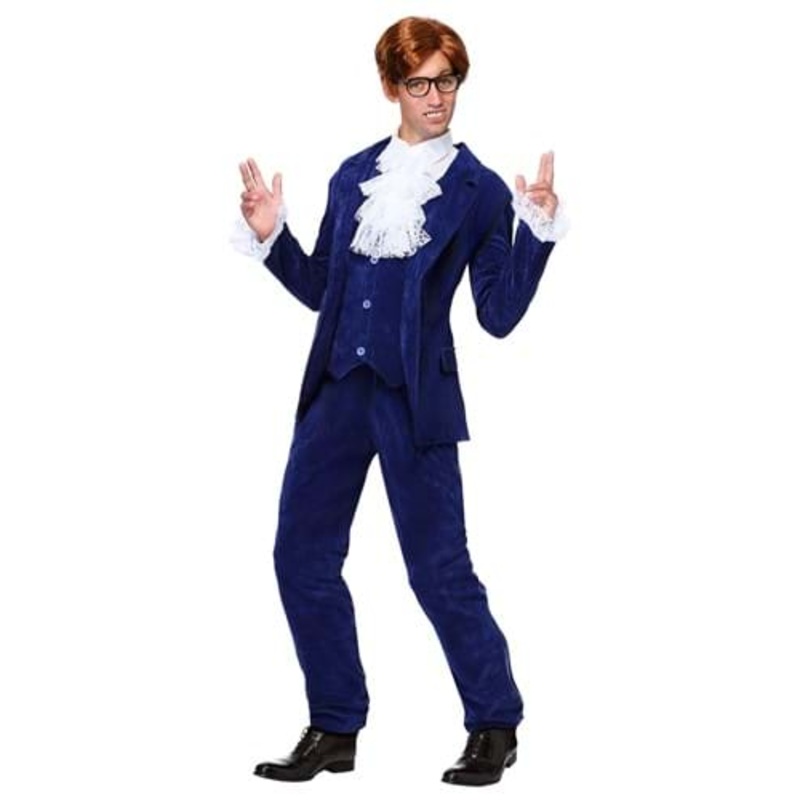 Deluxe Blue '60s Swinger Costume for Men X-Small