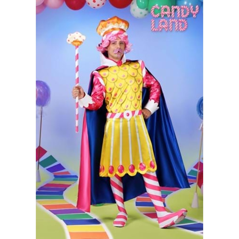 King Kandy Candy Land Costume for Men Medium