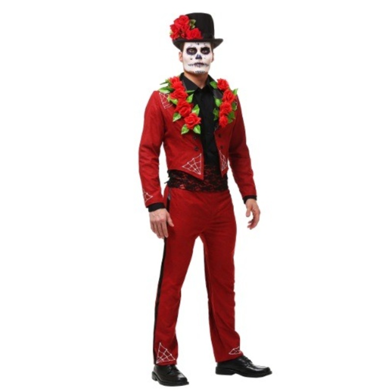 Men's Day of the Dead Costume X-Small