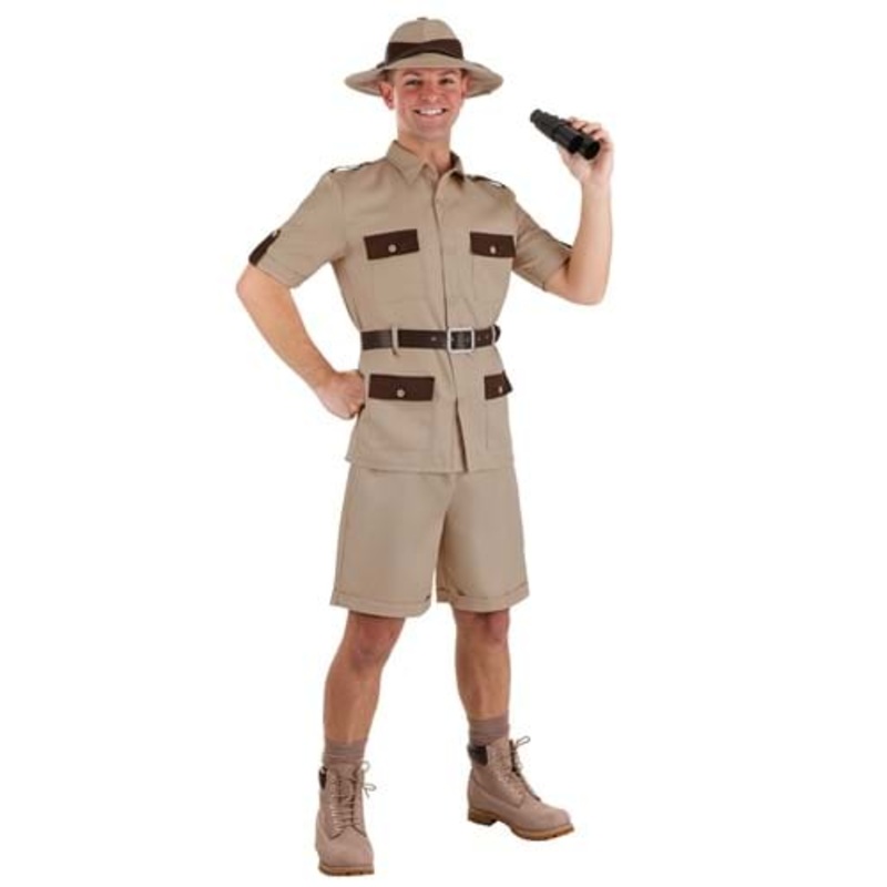 Safari Explorer Costume for Adults Small