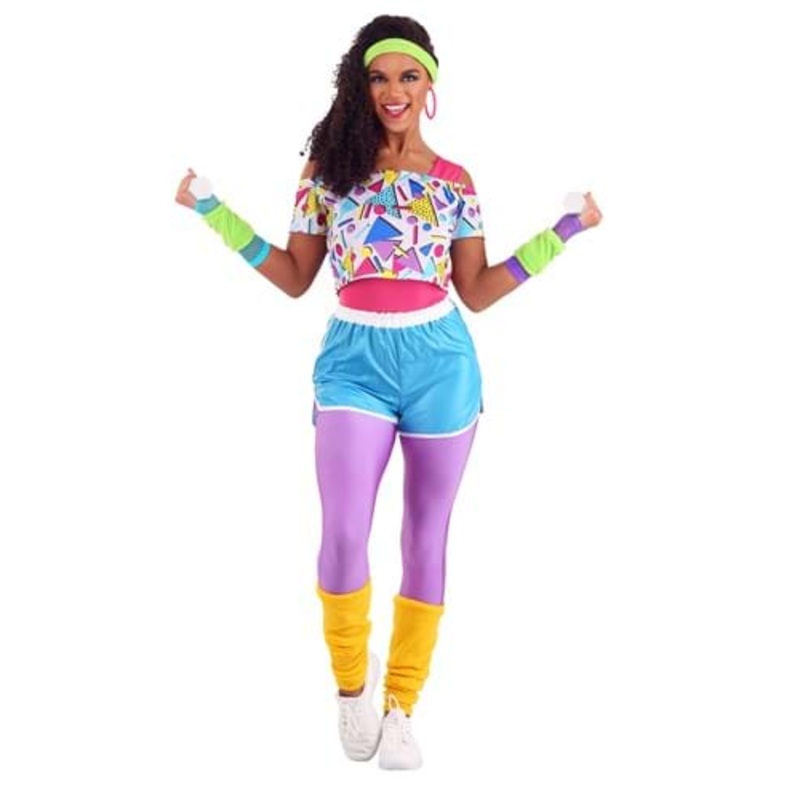 Work It Out 80s Women's Costume X-Small